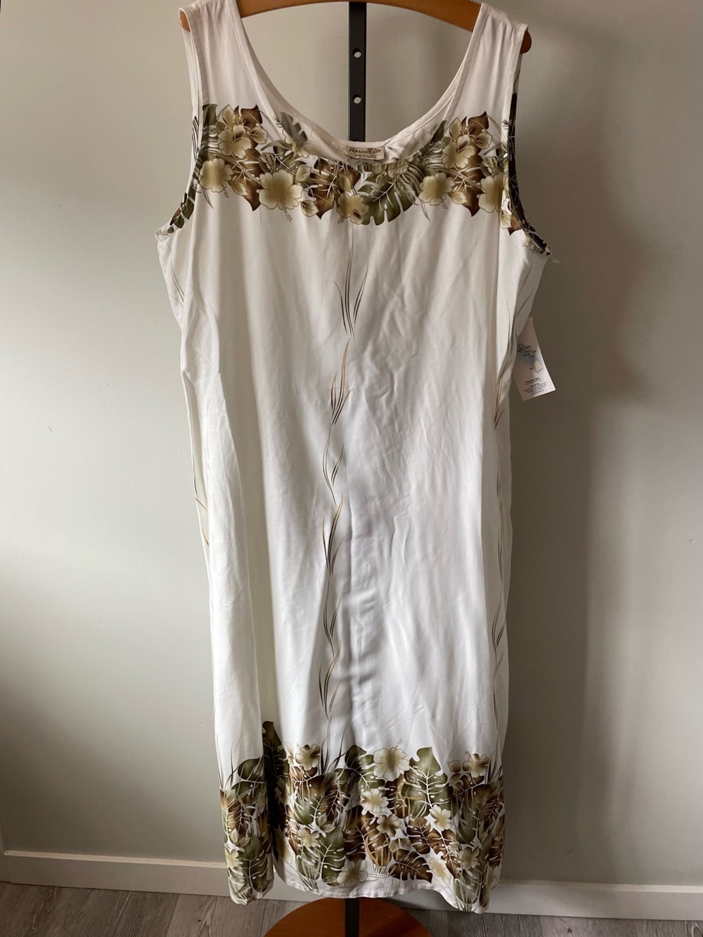 Paradise Bay Hawaii Tropical Print Maxi Dress Size 3XL NWT